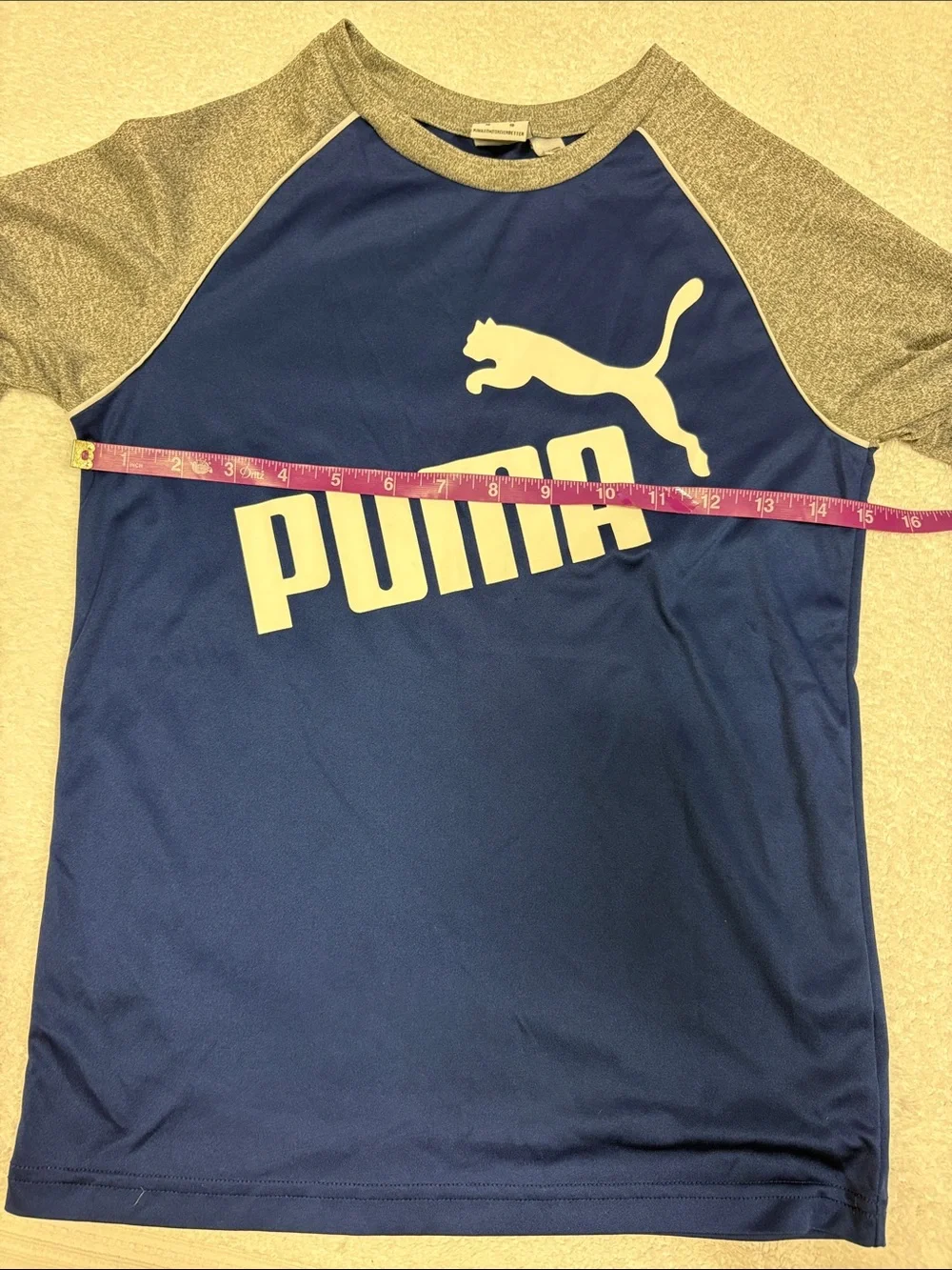 Puma Kids' lot Tanks & Tee Bundle - Blue, Red, Black, Navy size 10
